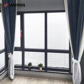 Warren Western Style Thermally Break White Black Window Frames Tilt Turn Double Glazed Aluminium Windows